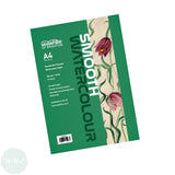 WATERCOLOUR PAPER PAD - SEAWHITE - 350gsm - SMOOTH Surface - A4