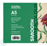 WATERCOLOUR PAPER PAD - SEAWHITE - 350gsm - SMOOTH Surface - A5