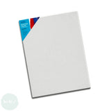 DEEP EDGE White Primed Stretched 100% Cotton Canvas 350gsm  - A2 (420 x 594 mm, 16.5 x 23.4”)