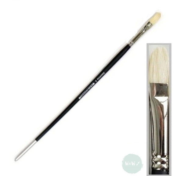 ARTIST HOG  Bristle Brush-  FILBERT 14 Long handle