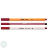Felt Tip Colouring Pens - STABILO Pen 68, 68 Brush & 88 - Metal Tin - 30 - Ten assorted colours LESS THAN HALF PRICE