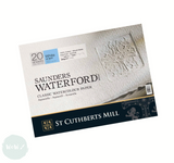 Watercolour Paper - BLOCK - Saunders WATERFORD - 140lb / 300gsm - NOT Surface -  14 x 10"