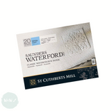 Watercolour Paper - BLOCK - Saunders WATERFORD - 140lb / 300gsm - NOT Surface -  12 x 9"