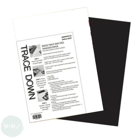 Tracing Down - Image Trace - TRACE DOWN PAPER - A3 - Single sheet - GRAPHITE