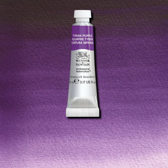 Watercolour 5ml Tube - Winsor & Newton Professional -  Tyrian Purple