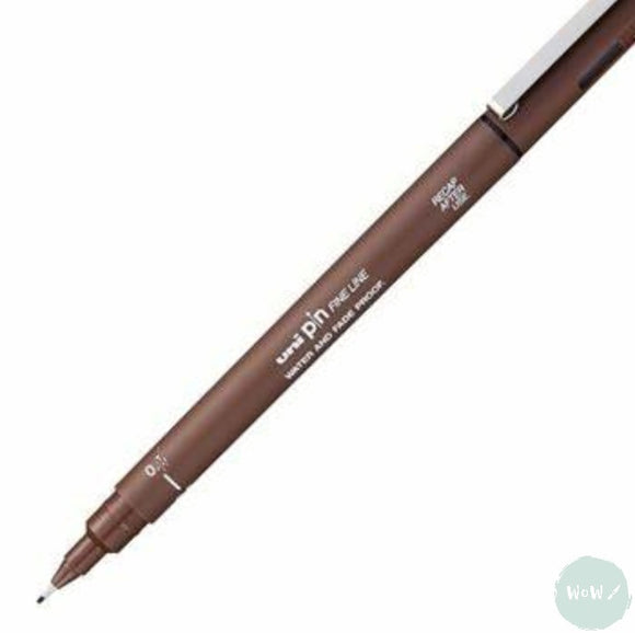 Uniball - Uni PIN - Fine line Pigment Pen - SEPIA – mm 0.1