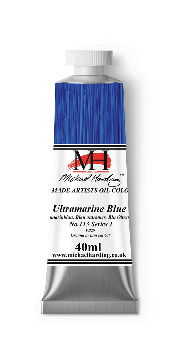 Michael Harding Handmade Oil 40ml tube-	Ultramarine Blue 40ml (series 1)