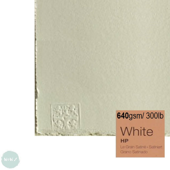 WATERCOLOUR PAPER - Saunders WATERFORD - WHITE -  single sheet -  640 gsm (300lb) - 22 x 30