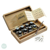INK - Winsor & Newton DRAWING INK 14ml - WOODEN CALLIGRAPHY GIFT BOX SET