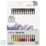 Coloured Pencil Sets - Winsor & Newton - STUDIO COLLECTION Tin - 24 Assorted