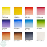 Watercolour Paint Sets - Winsor & Newton COTMAN – FIELD BOX - 12 x Half Pans, Sponge & Brush