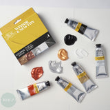 Acrylic Paint Set- Winsor & Newton - GALERIA -  Metallic - 5 x 60ml Tubes