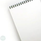 WATERCOLOUR PAPER PAD - Spiral bound - SEAWHITE - 25% Cotton RECYCLED - NOT Surface - 300gsm - A3