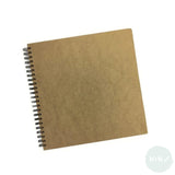 Hardback Spiral Bound Sketch book - DRAWING BOARD COVER - 160gsm White all-media paper - 300 x 300mm