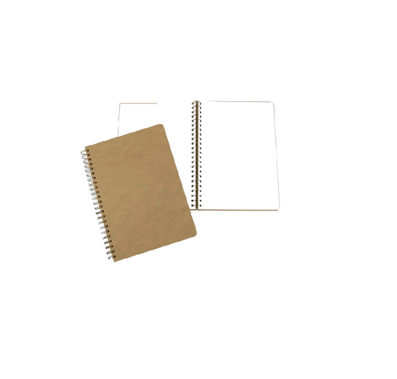 Hardback Spiral Bound Sketch book - DRAWING BOARD COVER - 160gsm White all-media paper – A5 Portrait