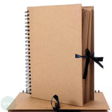 DISPLAY / WORK BOOK - Hardback Spiral bound - TIE UP - Kraft paper 170gsm - A4 Portrait