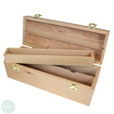 Artists Wooden Storage Box- TOOL CARRY BOX