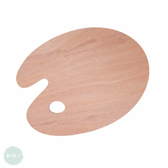 Wooden palette- Oval 400 x 300 mm (16 x 12