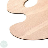 Wooden palette- OVAL - LIGHTWEIGHT - 30 x 40cm