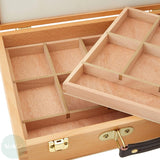 Artists Wooden Storage Box- PASTEL BOX TWO TRAY