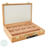 Artists Wooden Storage Box- PASTEL BOX TWO TRAY