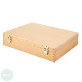 Artists Wooden Storage Box- PASTEL BOX TWO TRAY