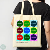 Art Carry Case (without rings)-  WoW Tote Bag - Natural Cotton - 38 x 42cm