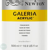 ACRYLIC PAINT - Winsor & Newton GALERIA - 500ml Pot - TITANIUM WHITE