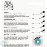 Fineliner Pigment Pen Set - Winsor & Newton - 5 ASSORTED WIDTHS - BLACK