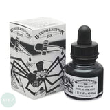 INK - Winsor & Newton DRAWING INK - 30ml Pipette Bottle -	Black Indian