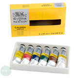 Acrylic Paint Set- Winsor & Newton - GALERIA -  Assorted - 6 x 60ml Tubes