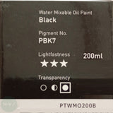 WATER-MIXABLE OIL PAINT - SEAWHITE - 200ml Tube – BLACK