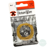 Framing Accessories - X-HOOK -  PICTURE WIRE No.3 - 3 METRES