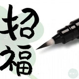 Drawing Pen- PENTEL - Pocket Brush Pen & Refills - BLACK PIGMENT INK - Black Barrel