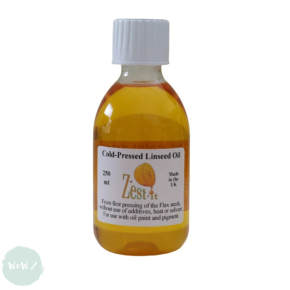 Oil Painting Oils- ZEST-IT - COLD PRESSED Linseed - 250ml