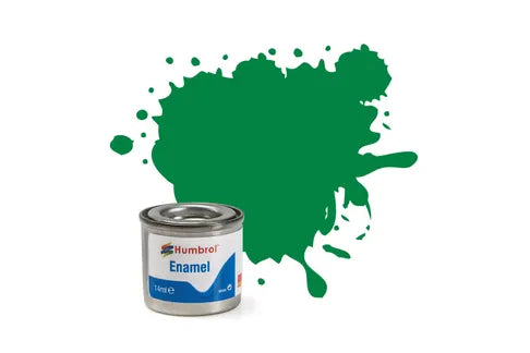 Hobby Paint - ENAMEL - Humbrol - GLOSS - 14ml Tinlet -  002 EMERALD AA0028