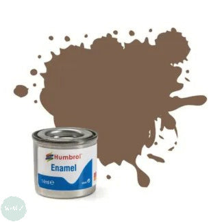 Hobby Paint - ENAMEL - Humbrol – MATT – 14ml Tinlet -	No 029 Dark Earth