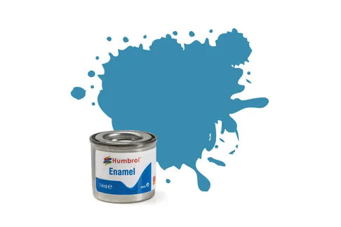 Hobby Paint -  ENAMEL Humbrol - 14ml  GLOSS -   	048 MEDITERRANEAN BLUE AA0521