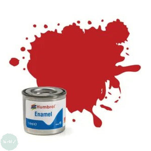 Hobby Paint - ENAMEL - Humbrol – MATT – 14ml Tinlet -	No 060 Scarlett
