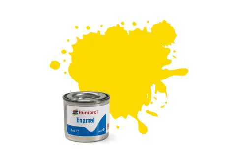 Hobby Paint - ENAMEL - Humbrol - GLOSS - 14ml Tinlet - 	069 YELLOW AA0761