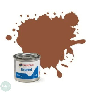 Hobby Paint - ENAMEL - Humbrol – MATT – 14ml Tinlet -	No 070 Brick Red