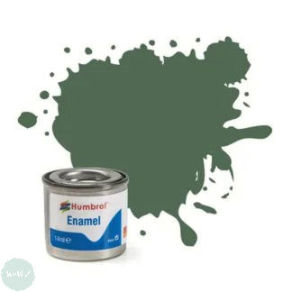 Hobby Paint - ENAMEL - Humbrol – MATT – 14ml Tinlet -	No 076 Uniform Green