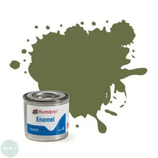 Hobby Paint - ENAMEL - Humbrol – MATT – 14ml Tinlet -	No 080 Grass Green