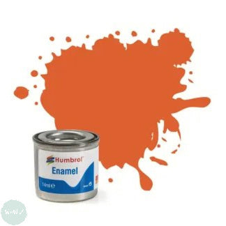Hobby Paint - ENAMEL - Humbrol – MATT – 14ml Tinlet -	No 082 Orange Lining