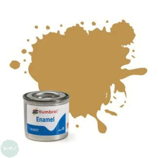 Hobby Paint - ENAMEL - Humbrol – MATT – 14ml Tinlet -	No 093 Desert Yellow