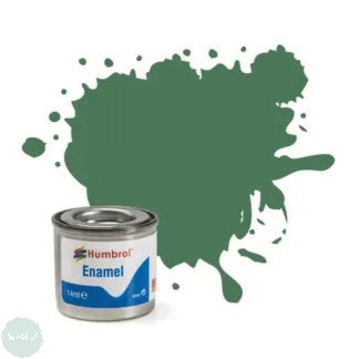 Hobby Paint - ENAMEL - Humbrol – MATT – 14ml Tinlet -	No 101 Mid Green