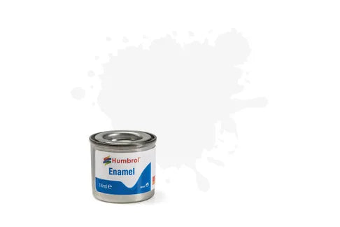 Hobby Paint - ENAMEL - Humbrol – SATIN -	No 130 White   Satin