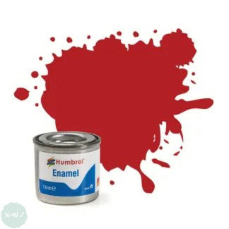 Hobby Paint - ENAMEL - Humbrol – MATT – 14ml Tinlet -	No 153 Insignia Red