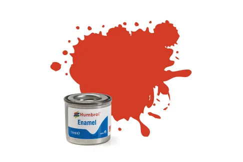 Hobby Paint - ENAMEL - Humbrol – SATIN -	No 174 Signal Red   Satin