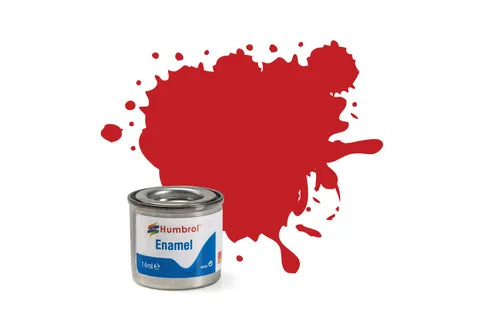 Hobby Paint - ENAMEL - Humbrol - GLOSS - 14ml Tinlet - 	220 FERRARI ITALIAN RED  AA6608